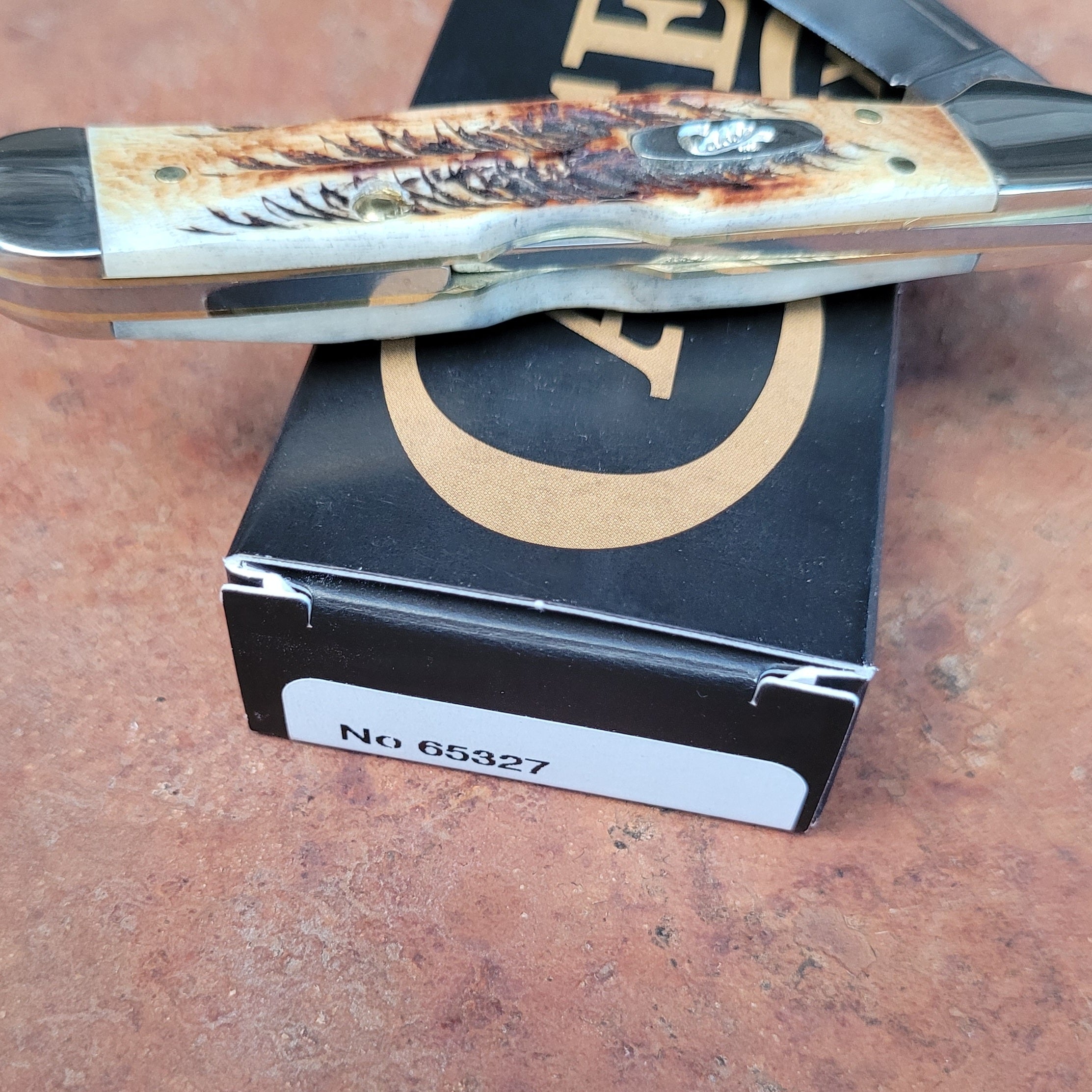 Case Knife - 65327 Mini Copperlock 6.5 Bonestag Stainless Pocket Knife