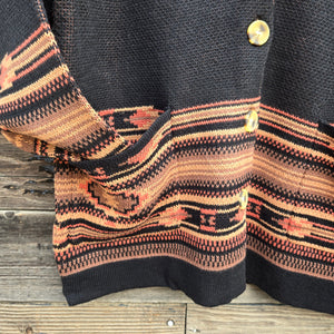 Cotton and Rye - Vintage Horse and Horseshoe Cardigan - Black