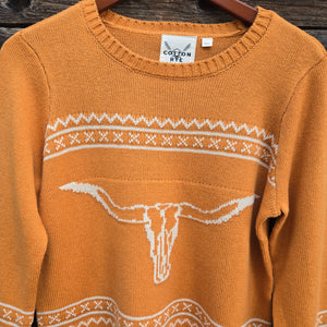 Cotton and Rye - Longhorn Sweater - Marigold