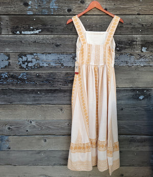Cotton and Rye - Gold Dobby Midi-Dress