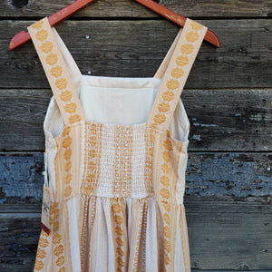 Cotton and Rye - Gold Dobby Midi-Dress