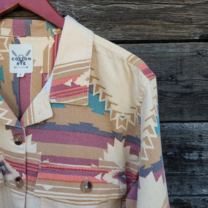Cotton and Rye - Southwestern Print Trucker Style Jacket