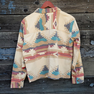 Cotton and Rye - Southwestern Print Trucker Style Jacket