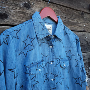 Cotton and Rye - Star Print Western Blouse