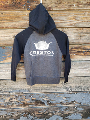Creston Kid's - Zip Up Hoodie - Creston Horns