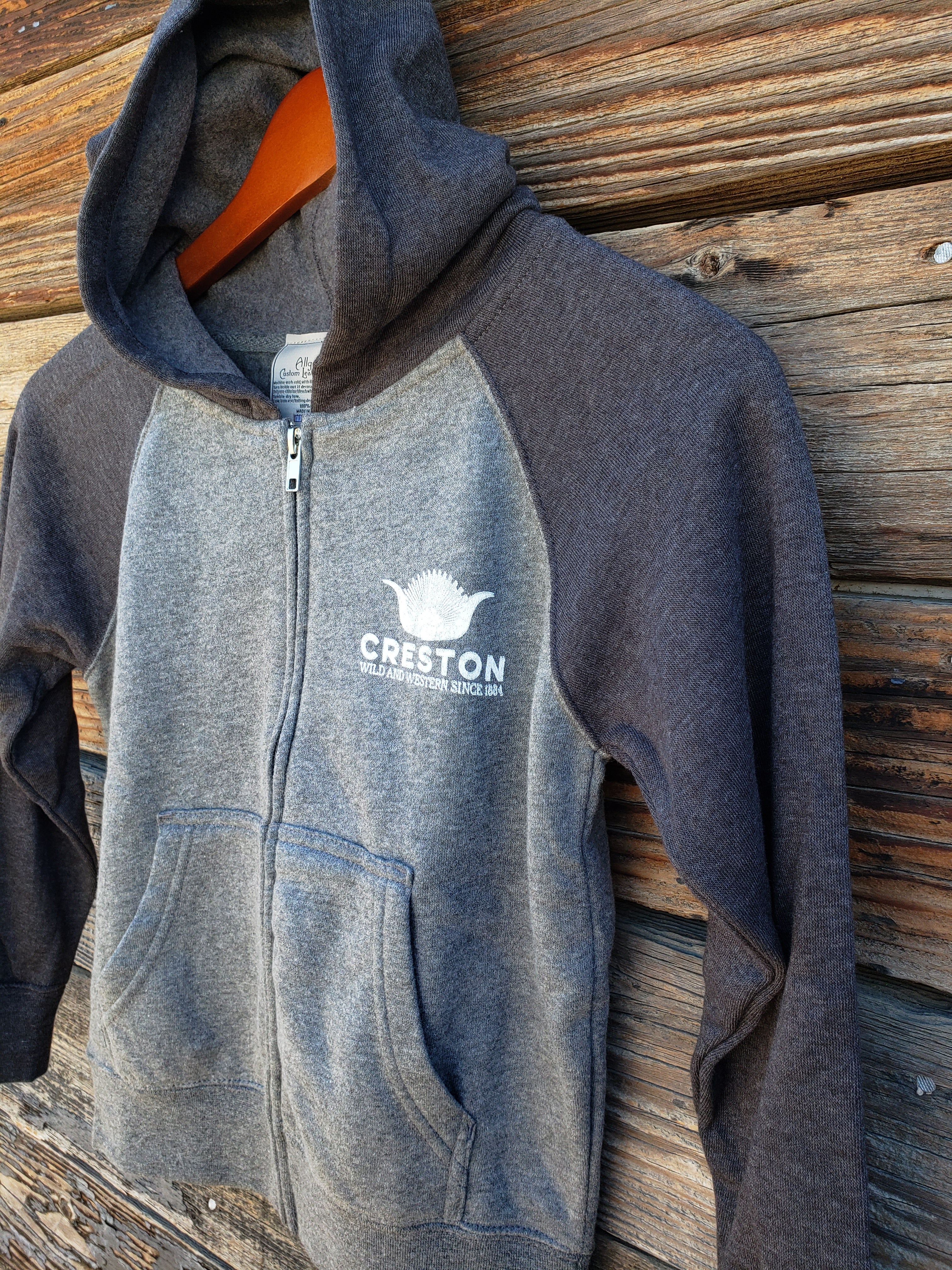 Creston Kid's - Zip Up Hoodie - Creston Horns