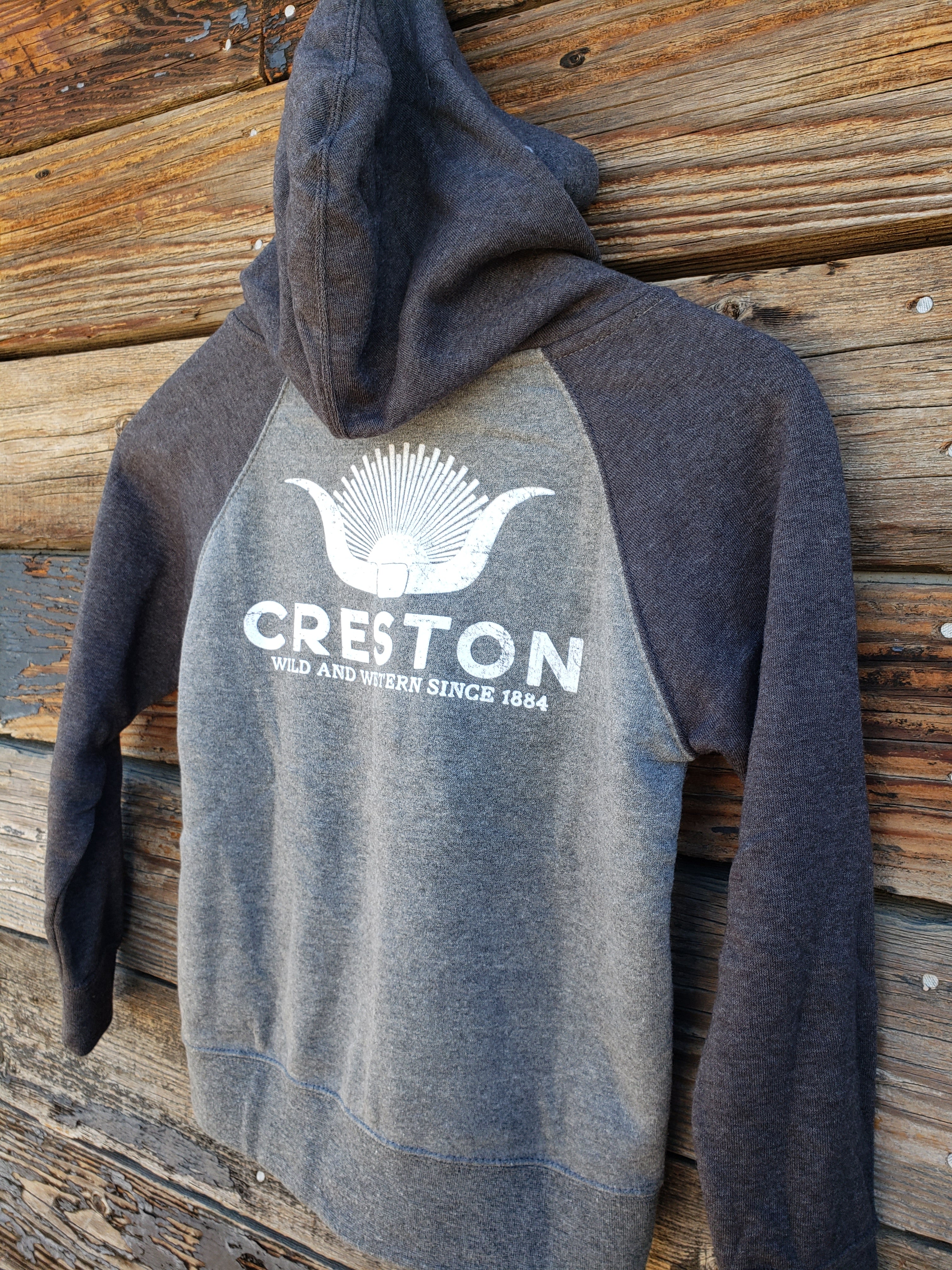 Creston Kid's - Zip Up Hoodie - Creston Horns