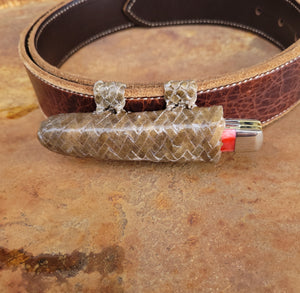 Rawhide Braided Knife Sheath - Horizontal