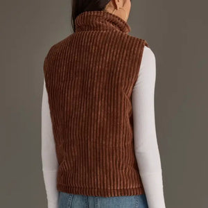 Panache - Corduroy Vest - Brown