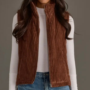 Panache - Corduroy Vest - Brown