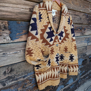 Cotton and Rye - Southwestern Knitted Cardigan