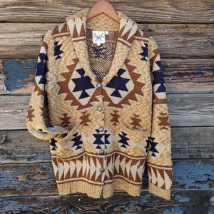 Cotton and Rye - Southwestern Knitted Cardigan