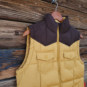 Kimes Ranch - Women's Wyldfire Vest - Mustard and Brown