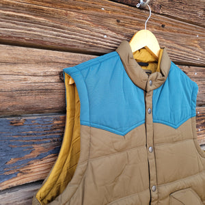 Howler Brothers - Rounder Vest - Brown and Dark Teal