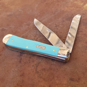 Case Knife - 18100 Smooth Seafoam Green G-10 Trapper