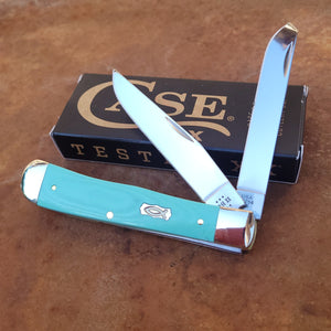 Case Knife - 18100 Smooth Seafoam Green G-10 Trapper