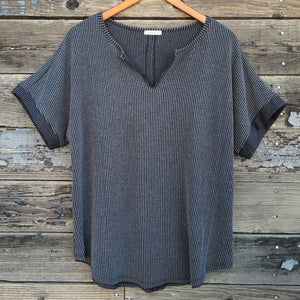 Jodifl - Vintage Washed Ribbed Knit Top