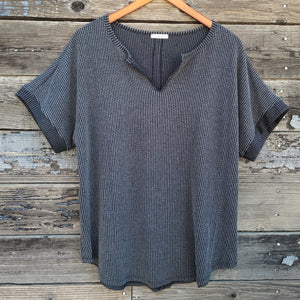 Jodifl - Vintage Washed Ribbed Knit Top