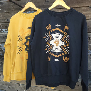 Southwest Star Mineral Wash Sweatshirt - Gold