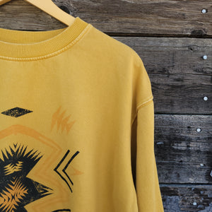 Southwest Star Mineral Wash Sweatshirt - Gold