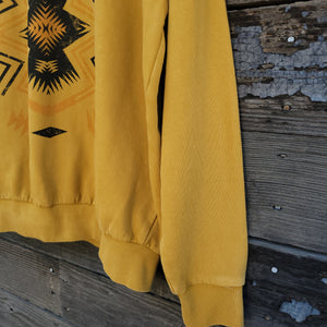 Southwest Star Mineral Wash Sweatshirt - Gold