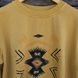 Southwest Star Mineral Wash Sweatshirt - Gold