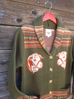 Cotton and Rye - Vintage Hereford Cardigan - Green