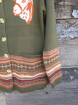 Cotton and Rye - Vintage Hereford Cardigan - Green