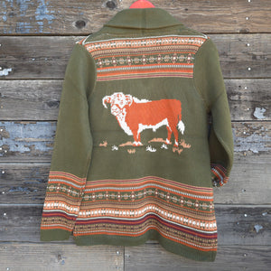 Cotton and Rye - Vintage Hereford Cardigan - Green