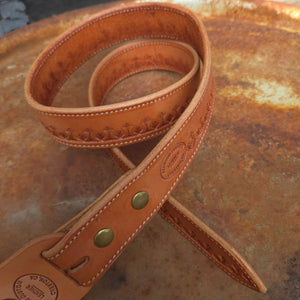 Belt - Las Cruces 1 1/2" Border Stamp