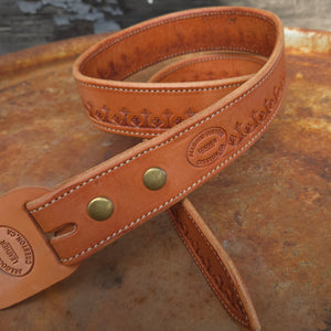 Belt - Las Cruces 1 1/2" Border Stamp