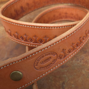 Belt - Las Cruces 1 1/2" Border Stamp
