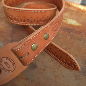 Belt - Las Cruces 1 1/2" Border Stamp