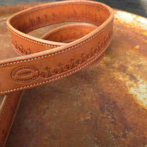 Belt - Las Cruces 1 1/2" Border Stamp