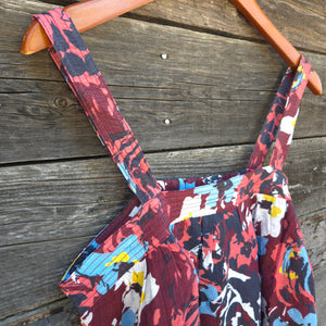 GiGio - Burgundy Floral Sleeveless Top