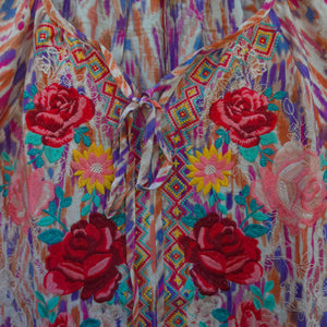 Savanna Jane - Pink Long Sleeved Floral Embroidered Blouse