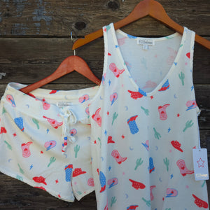PJ Salvage - American Honey Short and Tank Set