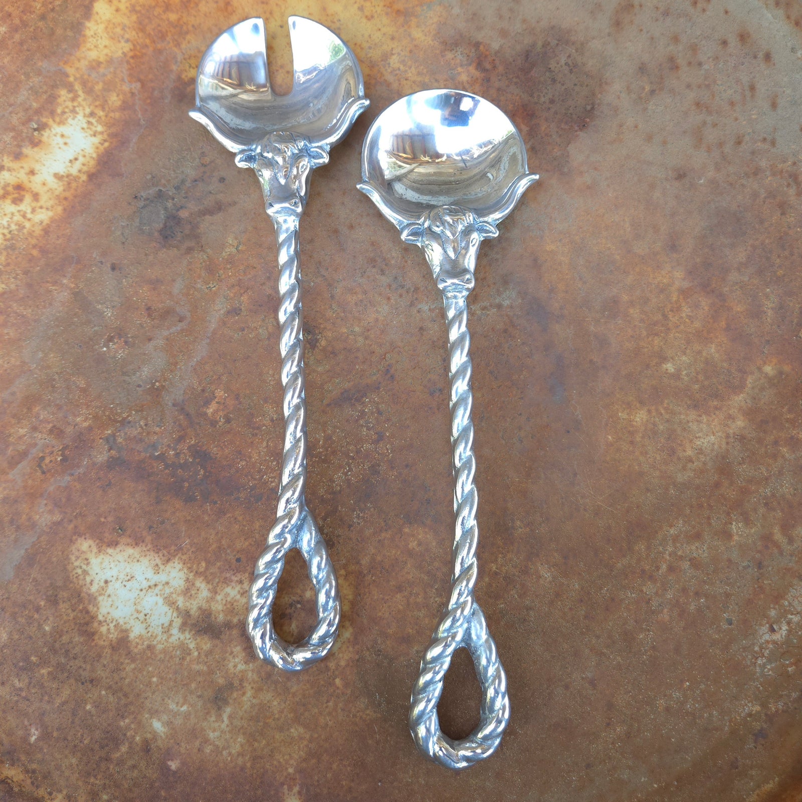 Arthur Court - Longhorn Serving Set