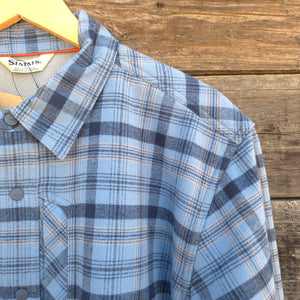 Simms - Cold Weather Flannel Shacket - Albacore Blue Plaid