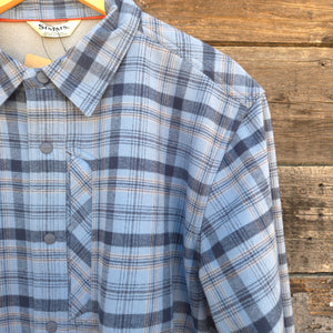 Simms - Cold Weather Flannel Shacket - Albacore Blue Plaid