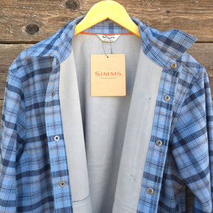 Simms - Cold Weather Flannel Shacket - Albacore Blue Plaid