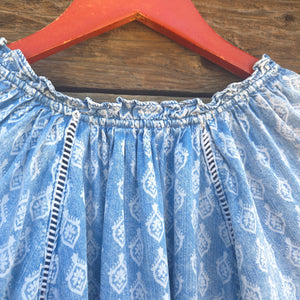 Dear John - Costa Blouse - Tencel Blue Tulip