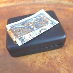 Vogt - Silver Silhouetted Longhorn Money Clip
