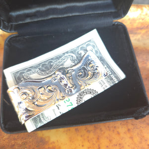 Vogt - Silver Silhouetted Longhorn Money Clip