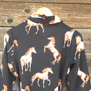 Cotton and Rye - Black Horse Print Dress
