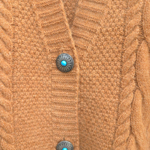 Cotton and Rye - Brown Cable Knit Sweater Vest