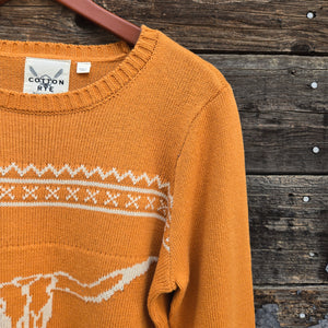 Cotton and Rye - Longhorn Sweater - Marigold