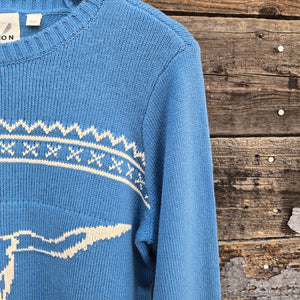 Cotton and Rye - Longhorn Sweater - Blue