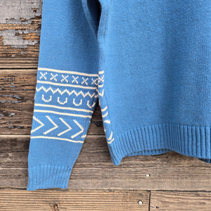 Cotton and Rye - Longhorn Sweater - Blue