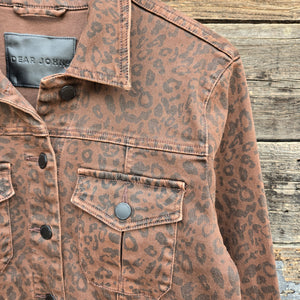 Dear John - Ainsley Leopard Print Jean Jacket